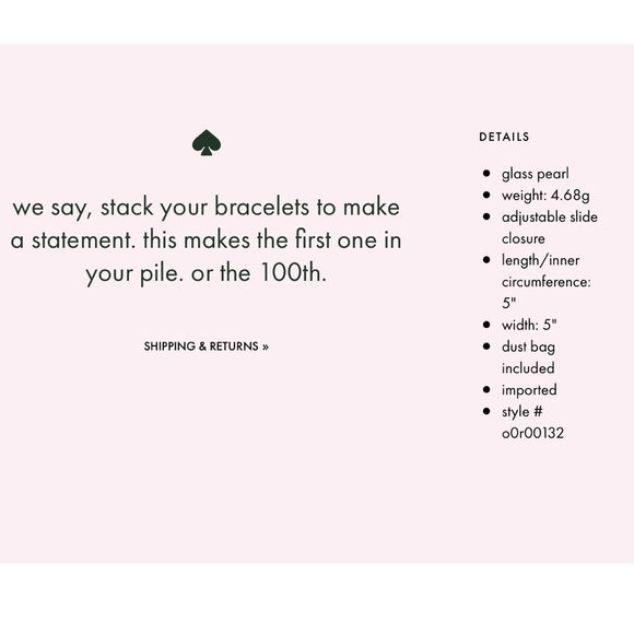 Kate Spade modern pearls bracelet - Picture 9 of 9